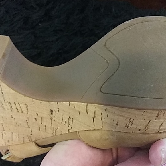 FRANK SARTO SUEDE WEDGES WORE ONCE - Picture 4 of 7